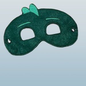 Gekko (green)  from PJ Mask Inspired Felt Mask  FM1605  Handmade NWT Boutique